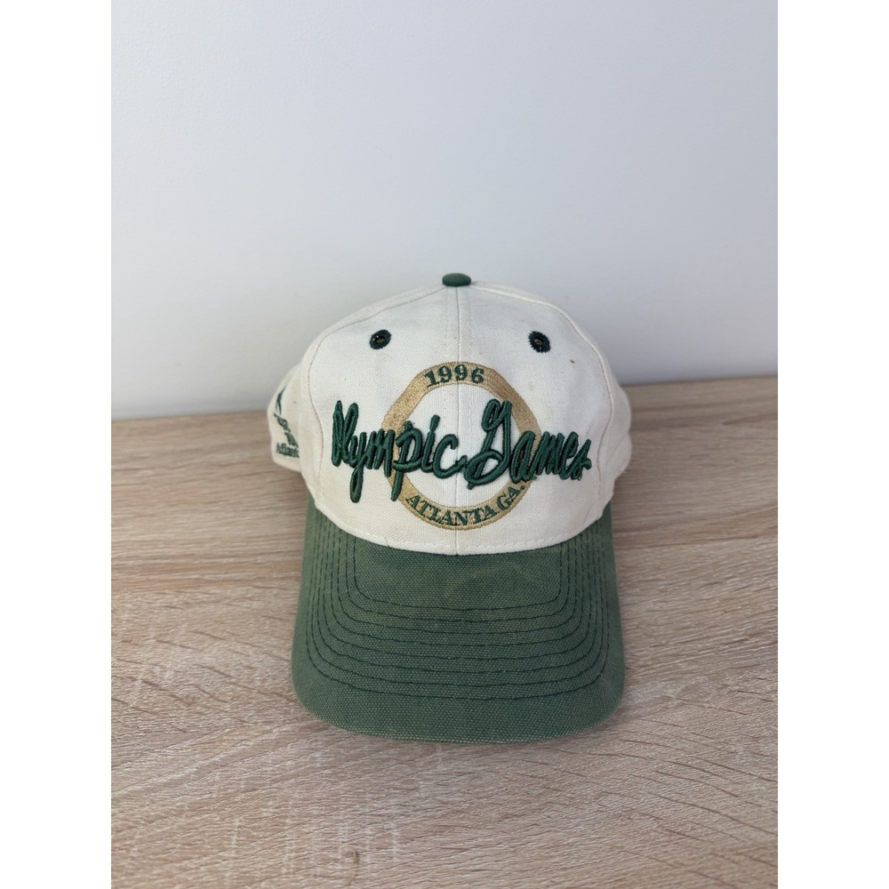 Vintage Atlanta Olympics Hat Snapback Cap 1996 The Game Green Logo Team USA